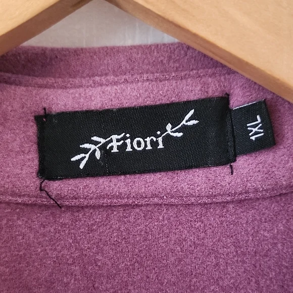 Purple Button-Up Shirt/Shacket - Picture 2 of 4